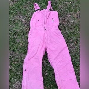 Carhartt pink bibs XL